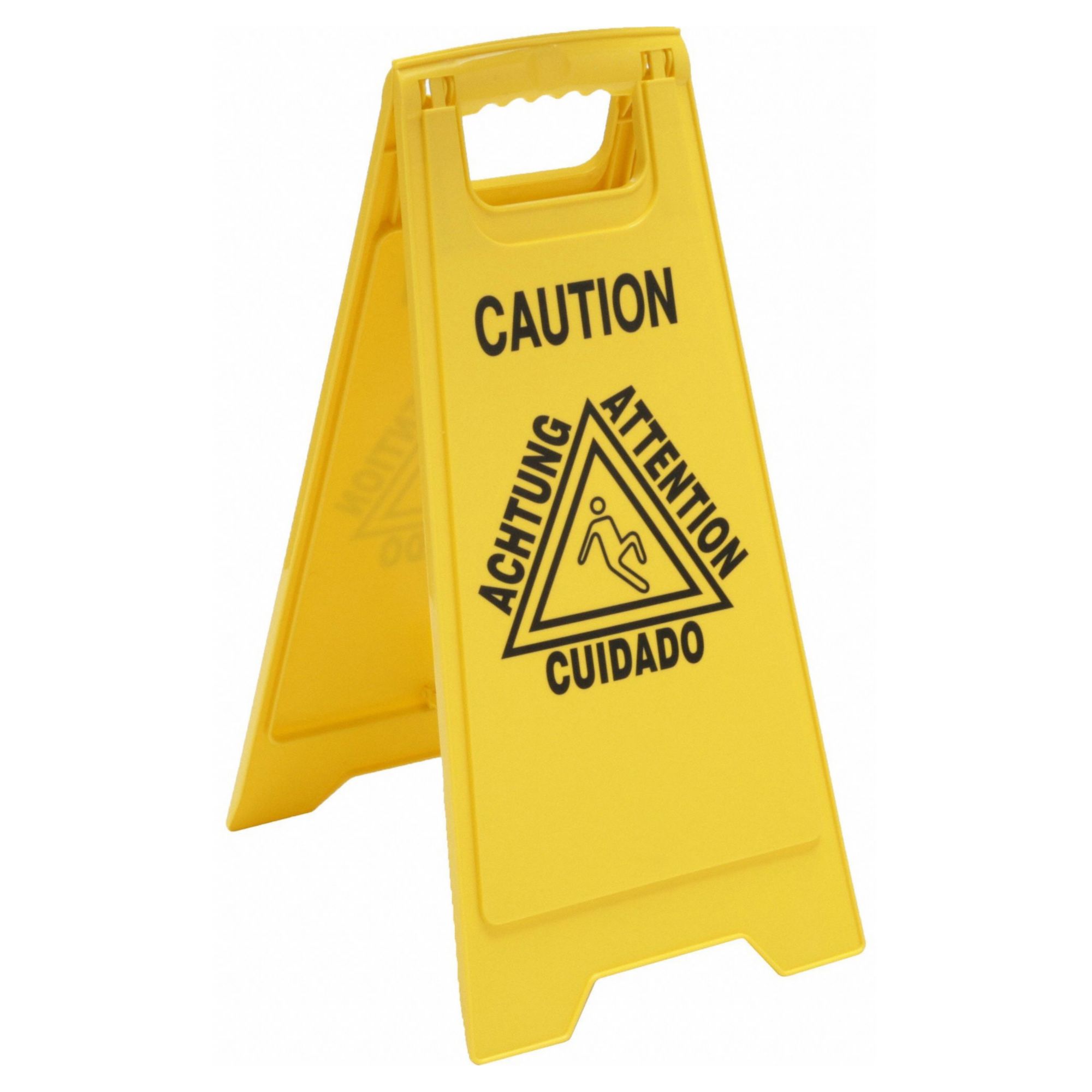 FLOOR SIGN,YELLOW,24 IN