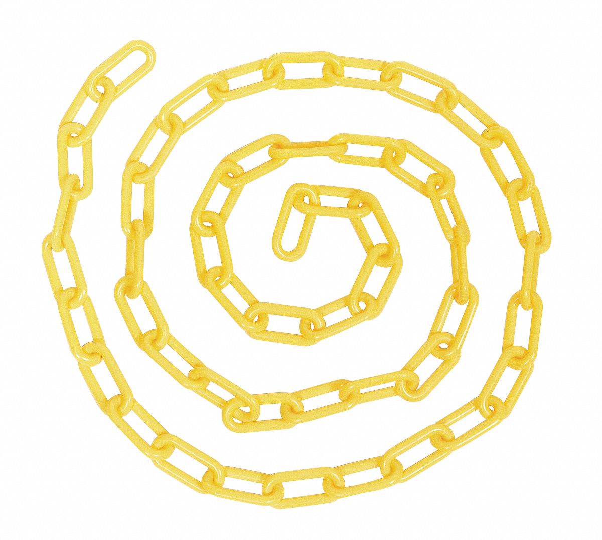 20 ft Lg, Yellow, Plastic Chain 2LEB32LEB3 Grainger