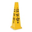 Caution Cuidado Safety First La Seguridad Manda Safety Cone Signs image