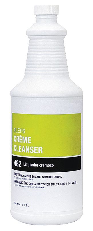 Bathroom Cleaner: Bottle, 1 qt Container Size, Ready to Use, Cream, Fresh