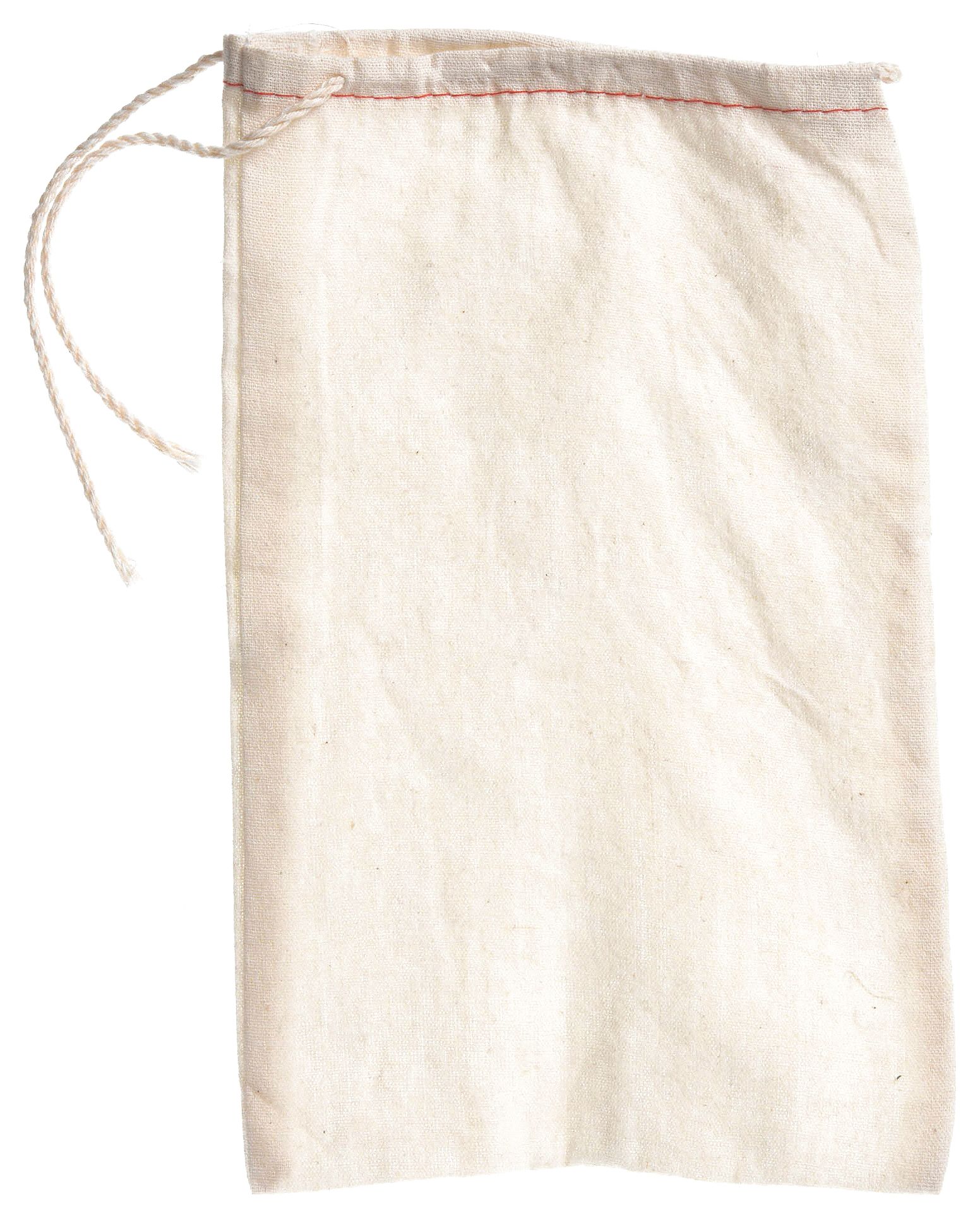 DRAWSTRING PARTS BAG, 12 IN L, 8 IN W, COTTON/POLY BLEND, NATURAL, 3.98 OZ/SQ YD FABRIC WT, 100 PK