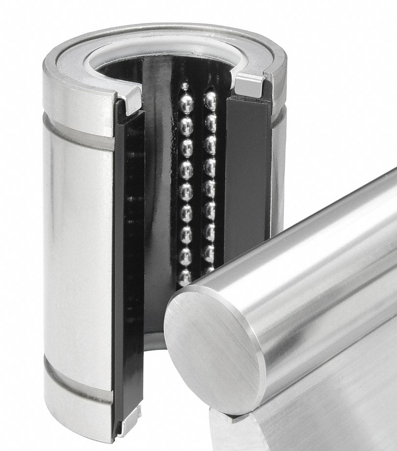 Linear Ball Bearing: 12 mm Inside Dia, 99 lbf Dynamic Load Capacity, No Wipers