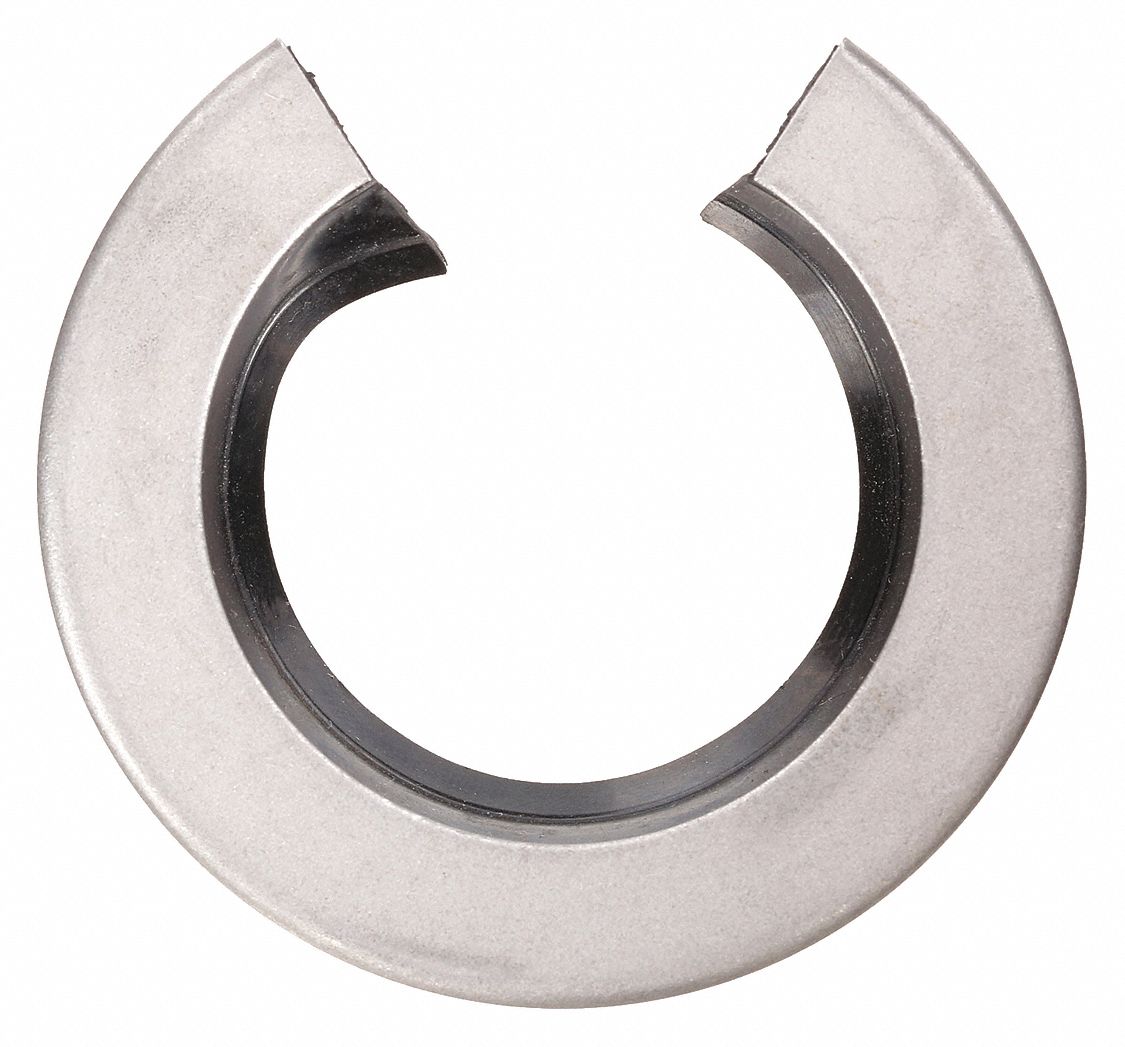 Double Acting Seal: Open Bearing Seal, Steel/Rubber, For 0.5 in Nominal Shaft Dia