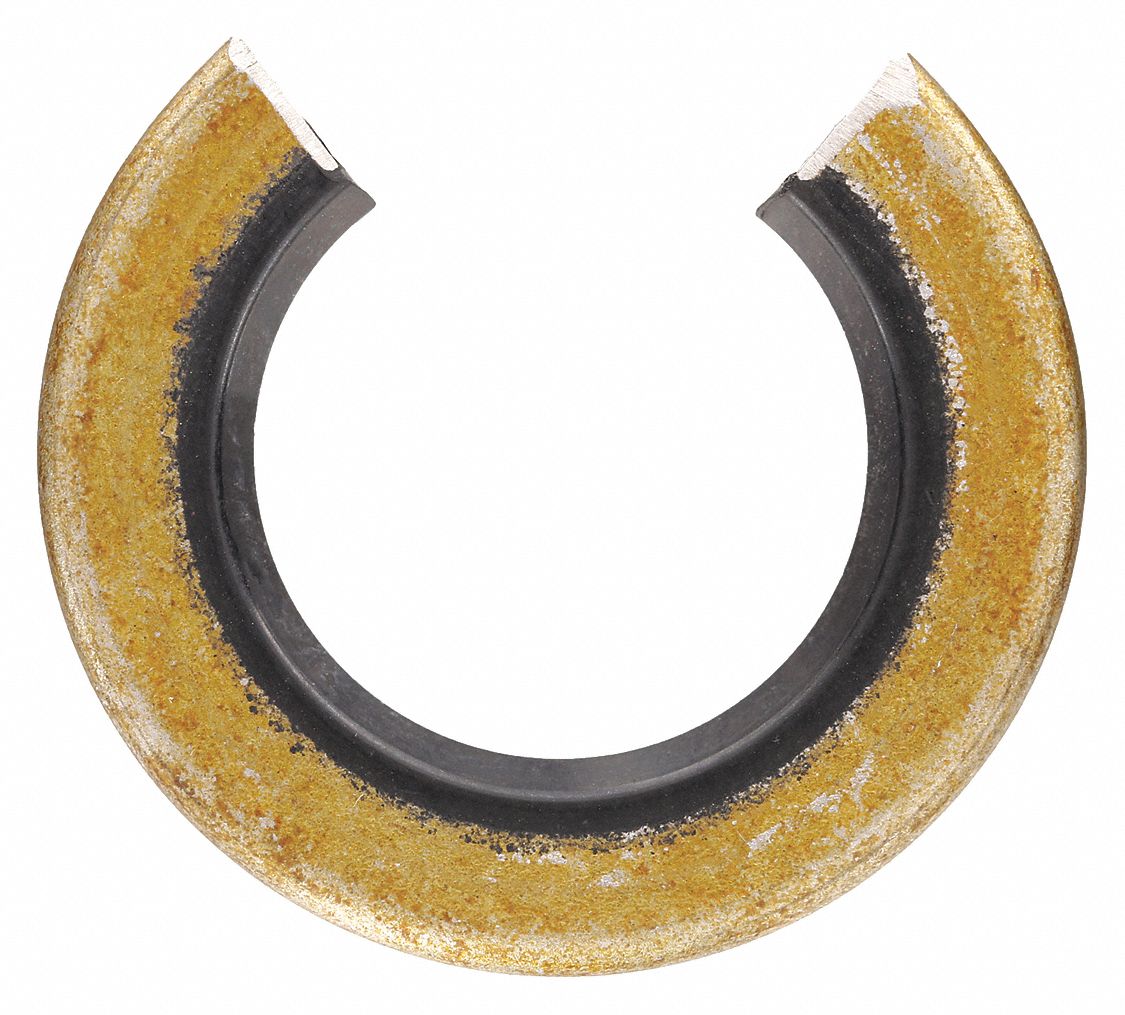 Double Acting Seal: Open Bearing Seal, Stainless Steel/Rubber, For 0.75 in Nominal Shaft Dia