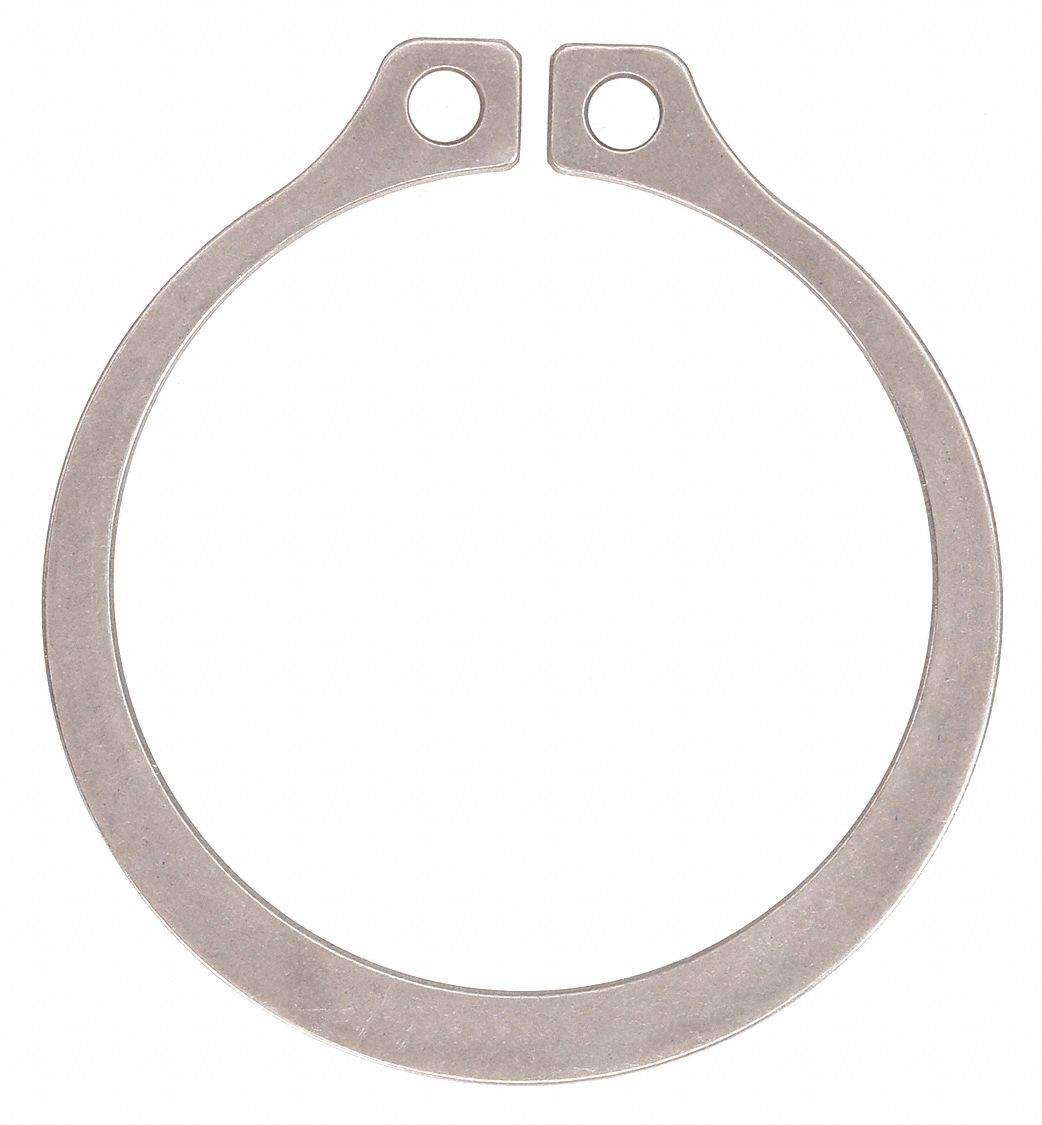 THOMSON, Type W External Retaining Ring, Stainless Steel, External