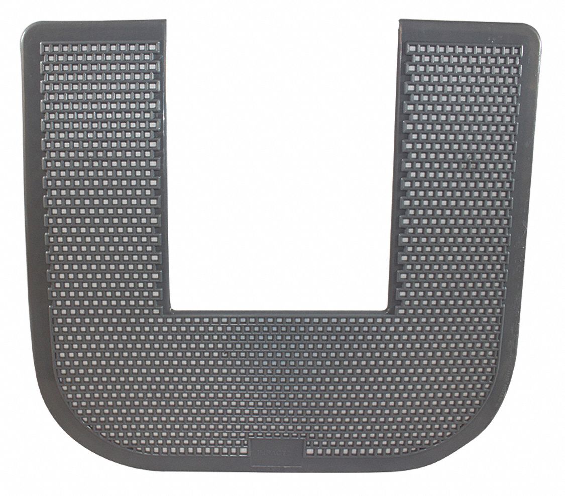 Toilet Mat Gray Apple 21 5/8 in PK6