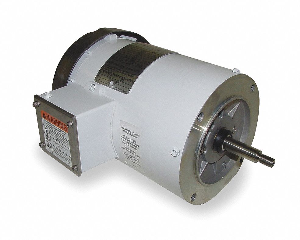 Washdown Jet Pump Motor, 2 HP, 3-Phase, Nameplate RPM 3450