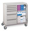 General Medical Supply Carts with Enclosed Shelves image