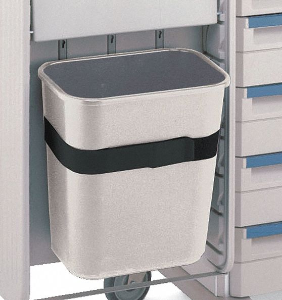 WASTE BASKET,15 1/2 IN H,8 IN W