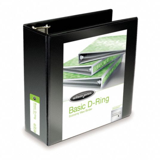 4 in Ring Size, D-Ring, Ring Binder - 2LJT3|W386-54BPP - Grainger