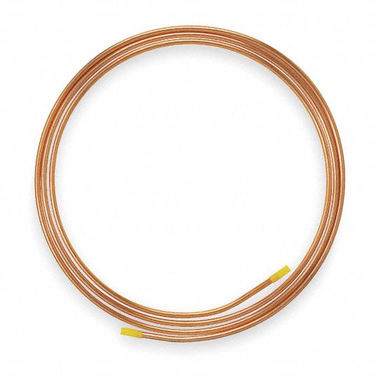 STREAMLINE Copper Tubing Type ACR, Coil, 1/8 in Tube Size, 50 ft Tube