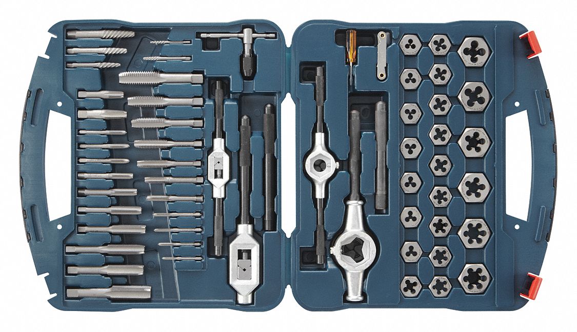 BOSCH, 58 Pieces, Tap and Die Set 2LKN6BTD58S Grainger