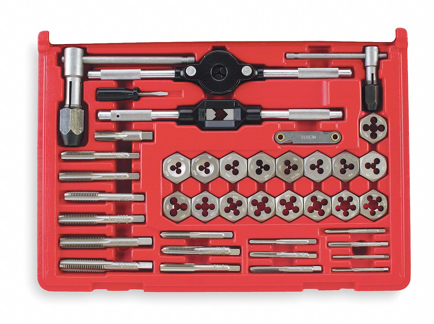 VERMONT AMERICAN, 40 Pieces, Tap and Die Set 2LKN821749 Grainger