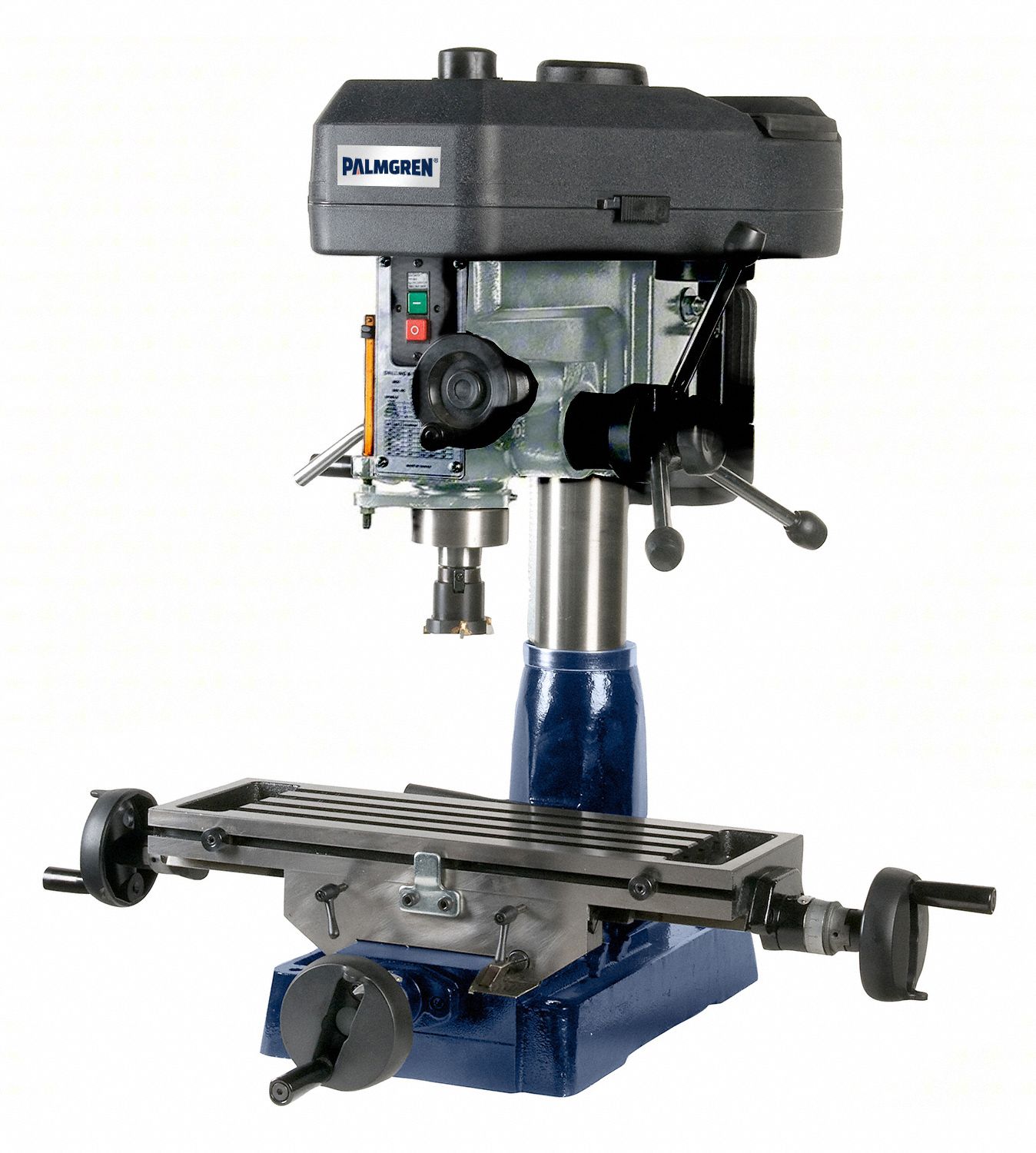 Mill Drill: Belt Drive, 3/4 hp, 120/240V, w/ Task Light