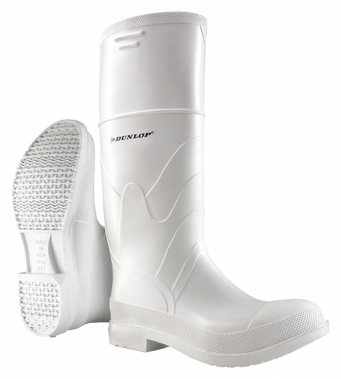 white rubber boots steel toe