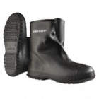 MEN'S OVERSHOES, XL, SZ 12 TO 13, PVC/FLEX-O-THANE, BLK, 10 IN H, NON-CSA, CLEATED SOLE