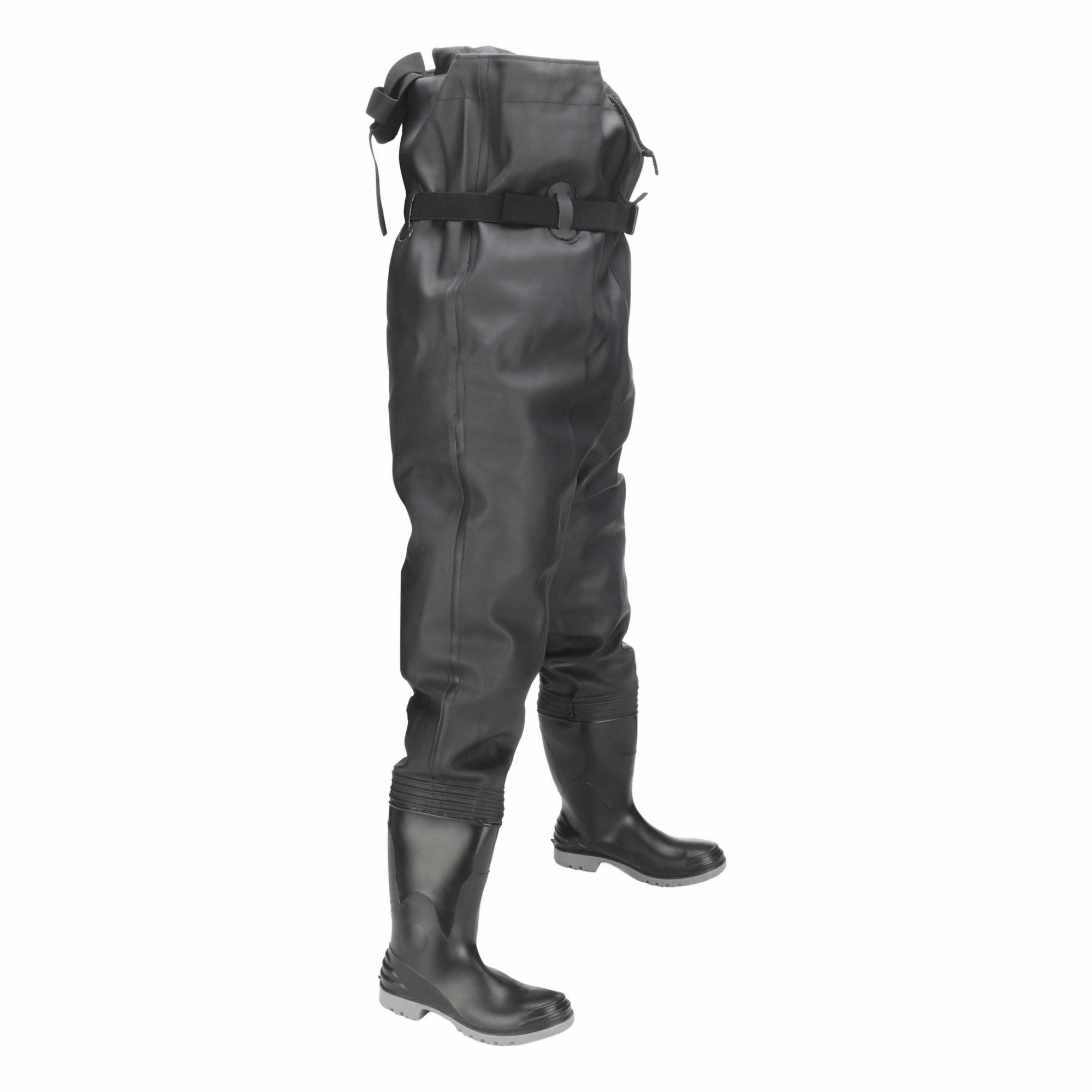 Chest Wader: Black, PVC, PVC, Compression (C/75)/Impact (I/75)/Puncture Resisting (PR), 1 PR