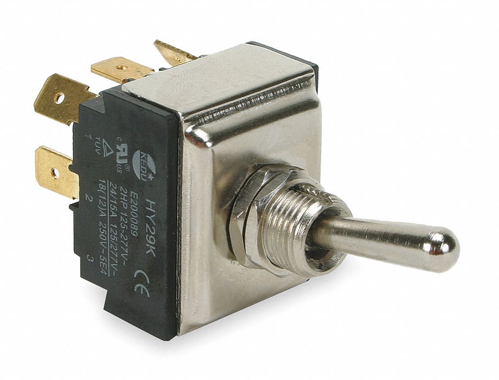 POWER FIRST Toggle Switch, Number of Connections 9, Switch Function