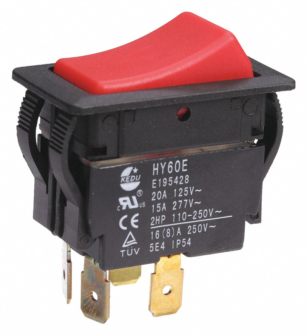 POWER FIRST, DPST, On/Off, Rocker Switch - 2LNE9|2LNE9 - Grainger