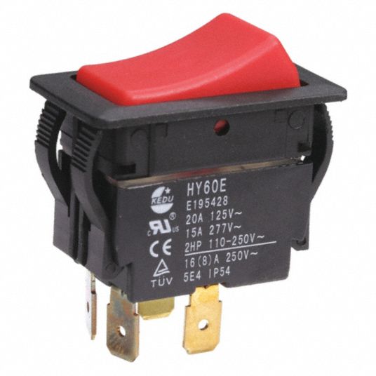 POWER FIRST, DPST, On/Off, Rocker Switch - 2LNE9|2LNE9 - Grainger