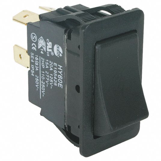 Power First Rocker Switch Contact Form Dpst Number Of Connections 4 Terminals 0 250 In Quick Connect Tab 2lnf4 2lnf4 Grainger