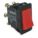 ROCKER SWITCH, SERIES HY60, 2 POSITIONS, DPDT, ON/MOMENTARY ON, 2 HP