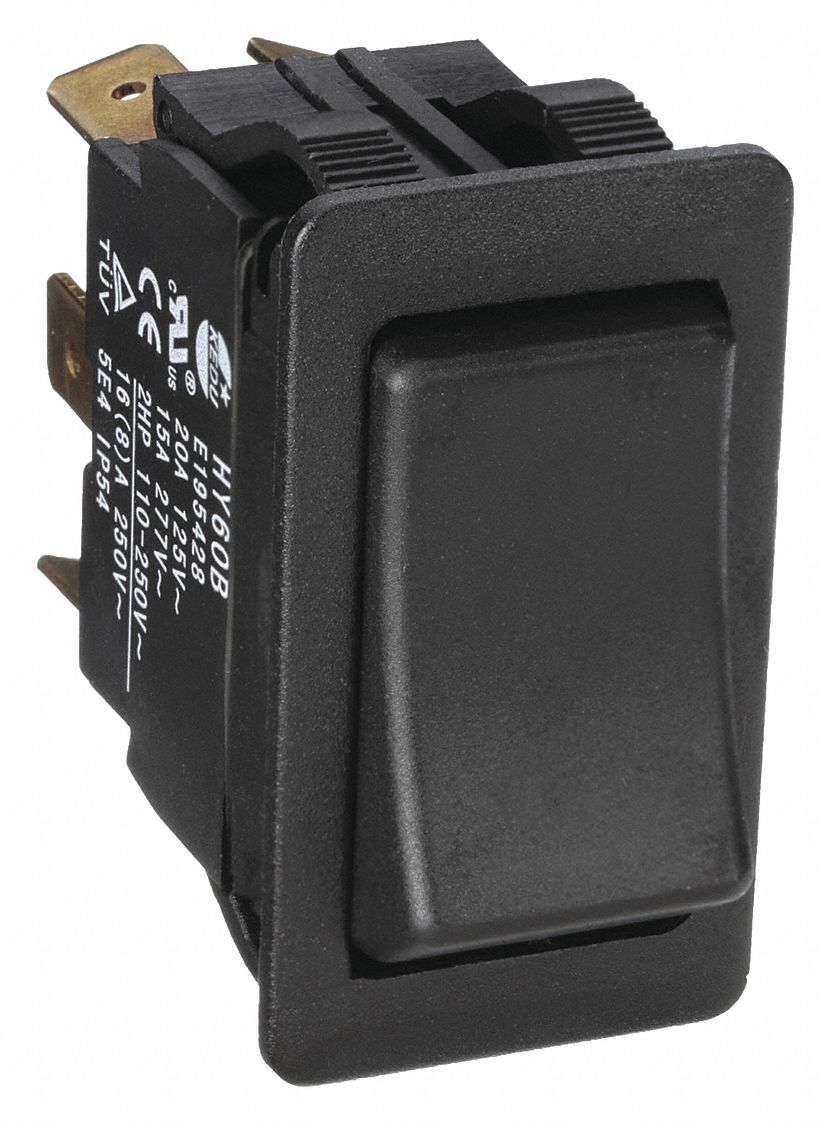 POWER FIRST, Series HY60, 2 Positions, Rocker Switch - 2LNG7|2LNG7 ...