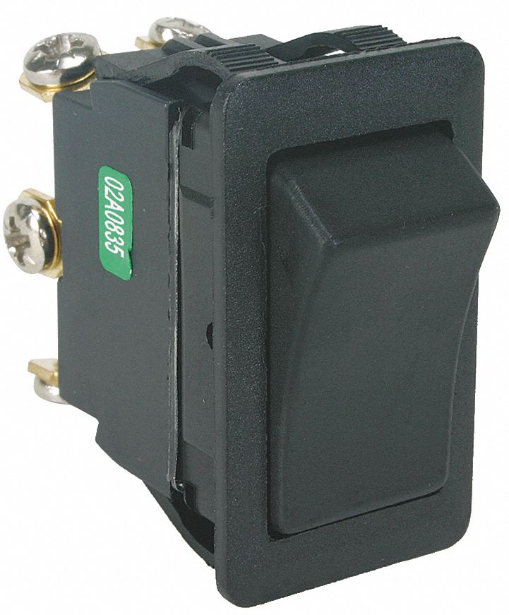 POWER FIRST Rocker Switch, Contact Form DPDT, Number of Connections 6