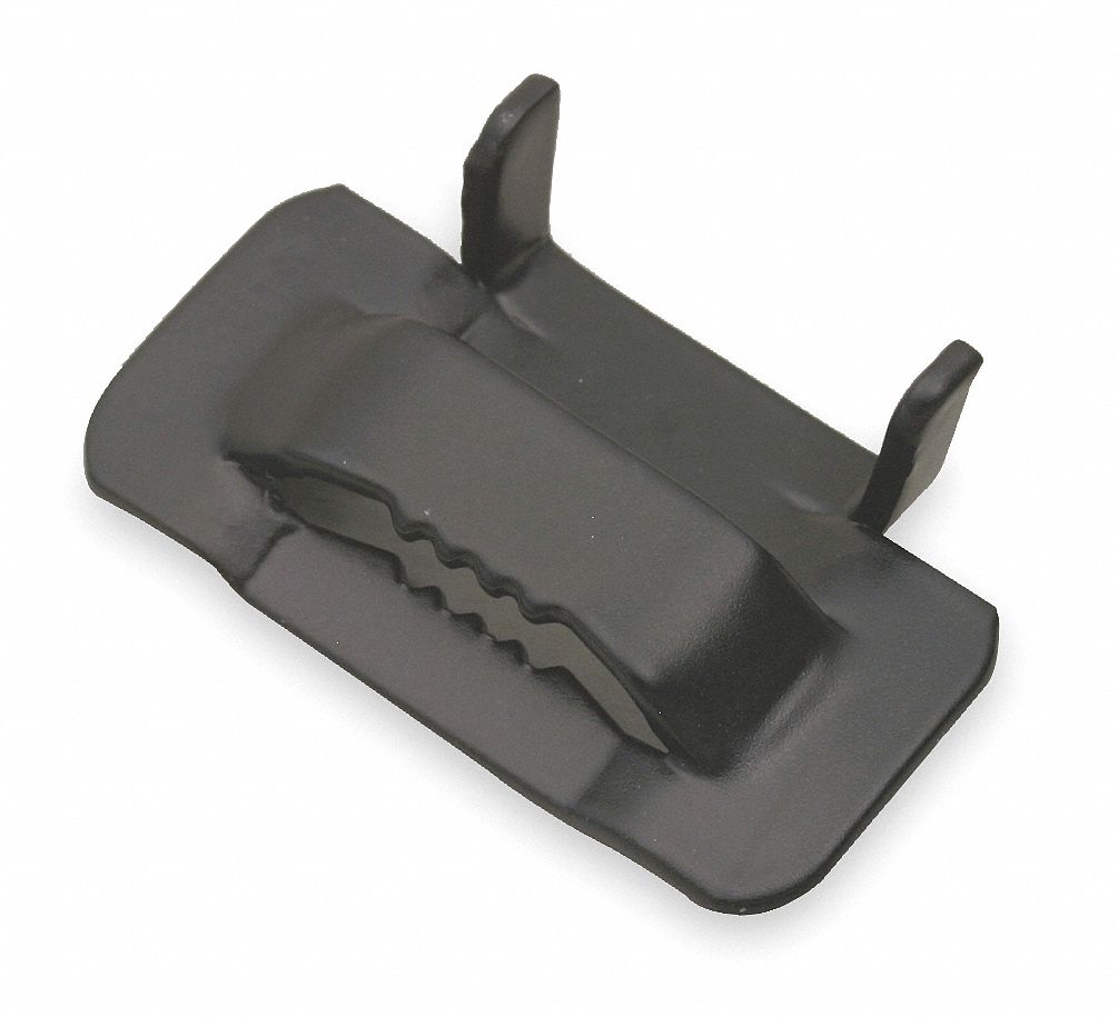 Strapping Buckle: Fits 3/4 in Strap Wd, 1 Qty, Round, Regular Duty, 50 PK