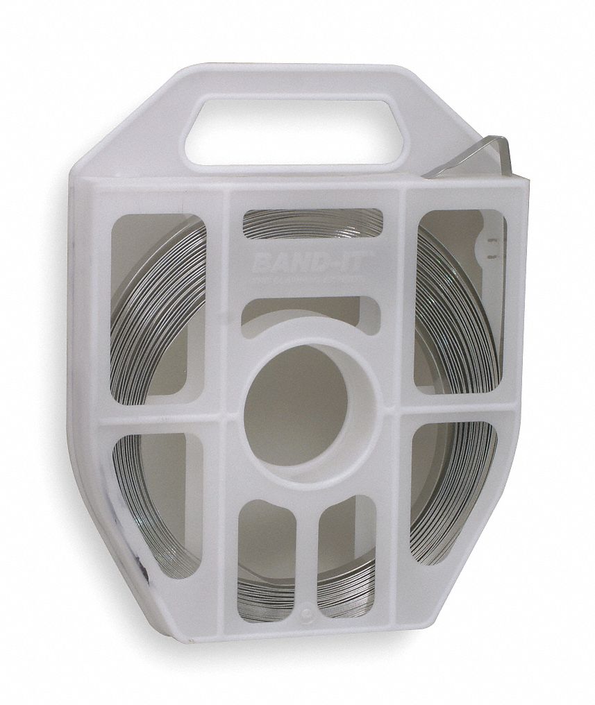 BANDIT Stainless Steel Band, 316 Stainless Steel, Metallic, 1/2 in