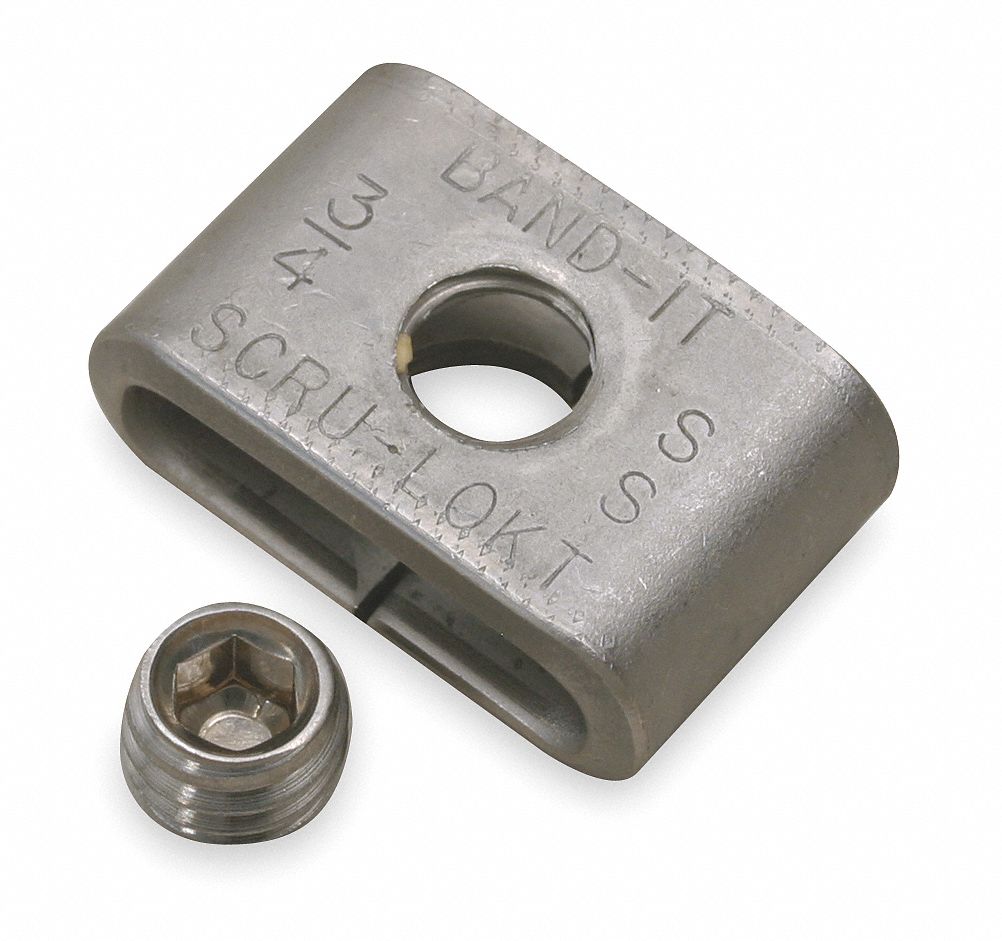 BANDIT Light Duty, Stainless Steel Strapping Buckle, Fits Strap Width 3/4 in, Flat Seal Surface