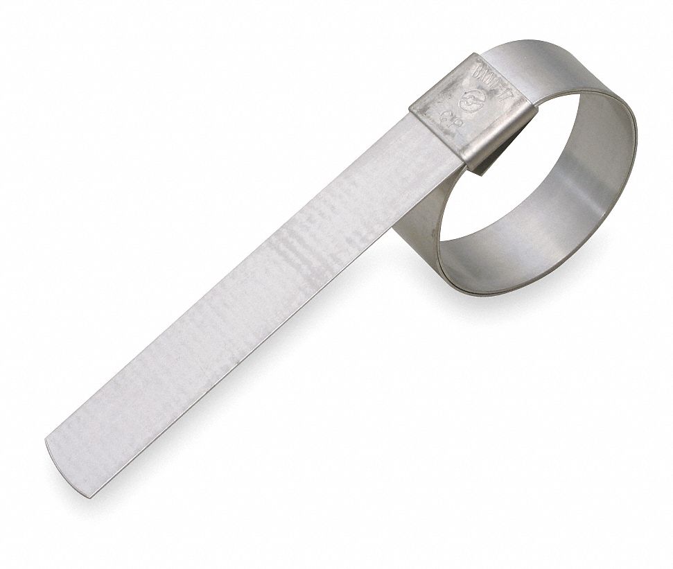 BANDIT Band Clamp 201 Stainless Steel, 1 3/4 in Inside Dia. (In.), 0.025 in Thick (In.), 10 PK
