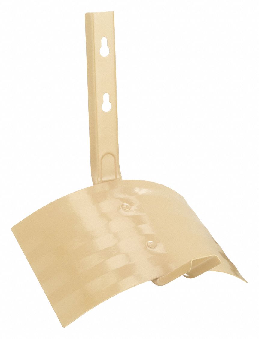 Garden Hose Hanger: 75 ft (5/8 in I.D.), Steel, Tan, 12 1/4 in L x 9 in W x 8 in H