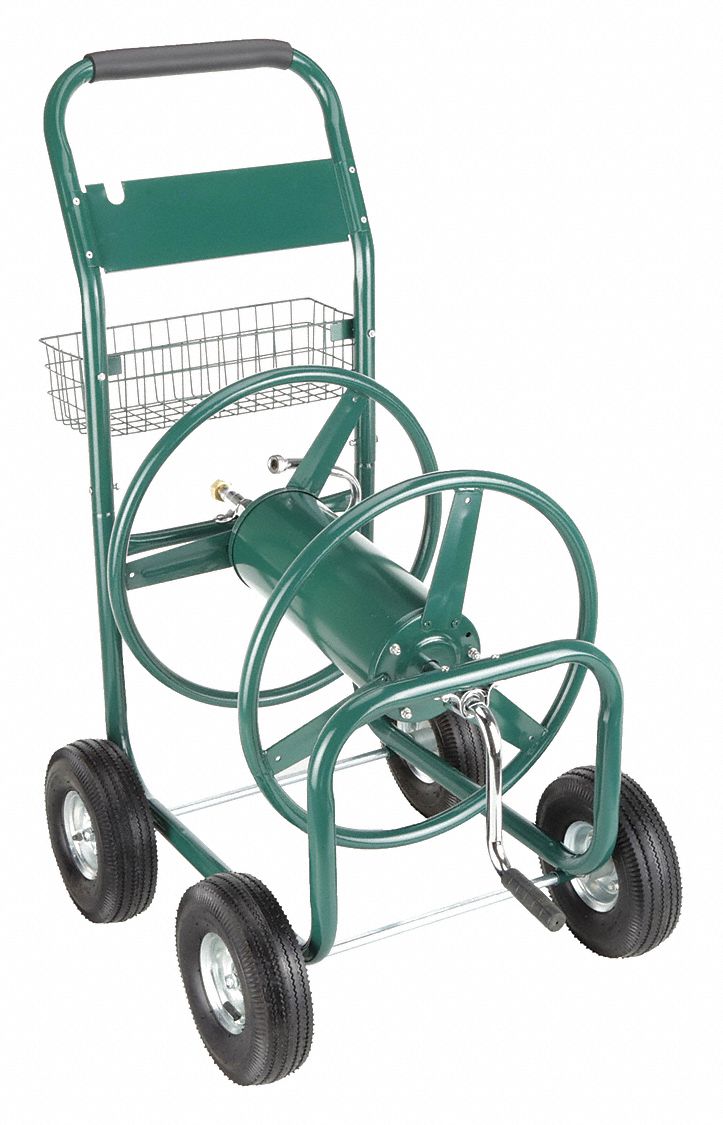 LIBERTY PORTABLE HOSE CART,STEEL,17 IN. DIA - Hand Crank Garden Hose Reels  without Hose - GGF2LRK8