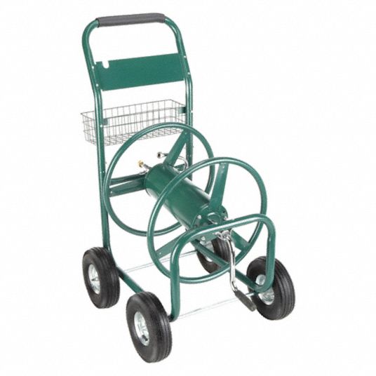 4 Wheel Steel Hose Reel Cart Liberty Garden