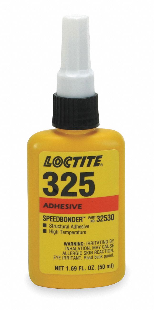 ACRYLIC ADHESIVE, AA 325, ACTIVATOR CURED, 50 ML, BOTTLE, AMBER, THICK LIQUID