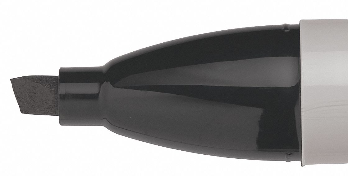 Sharpie Permanent Marker,Black,Chisel,PK12 38201, 1 - Kroger