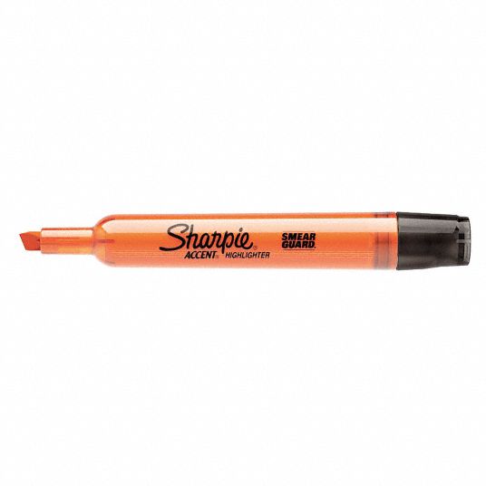 Sharpie Chisel Orange Highlighter 2ltk5 25006 Grainger