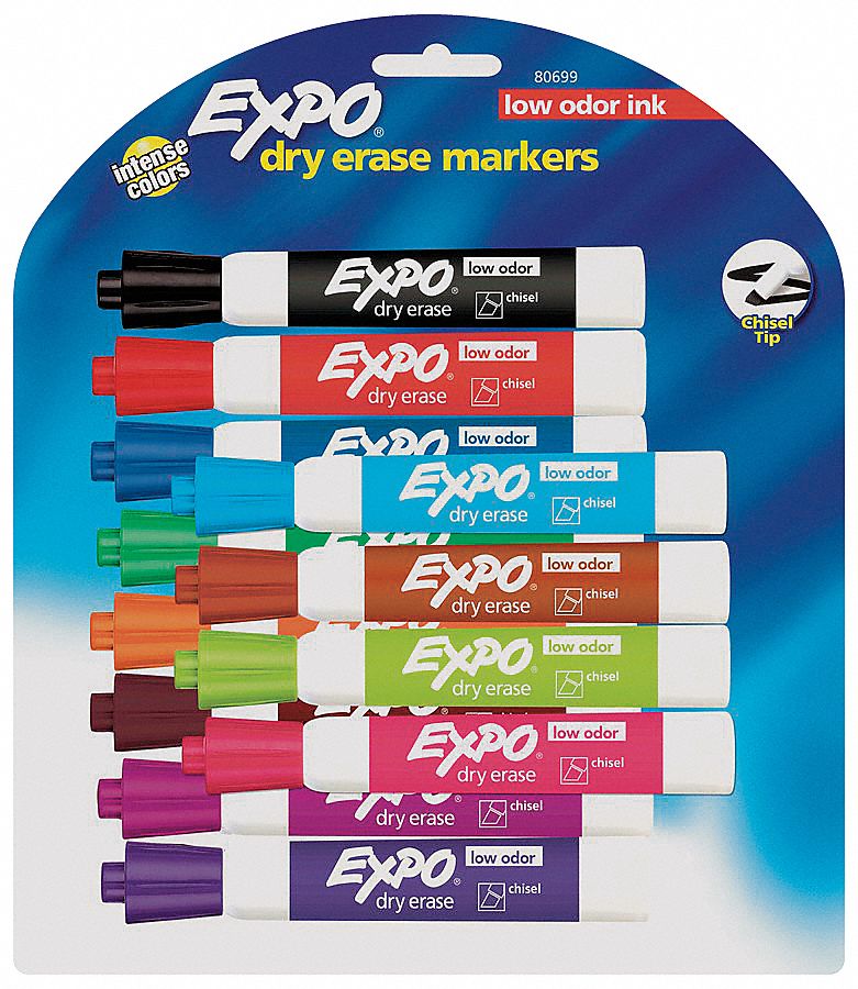 2LTP2 - Dry Erase Marker Asrt Chisel PK12