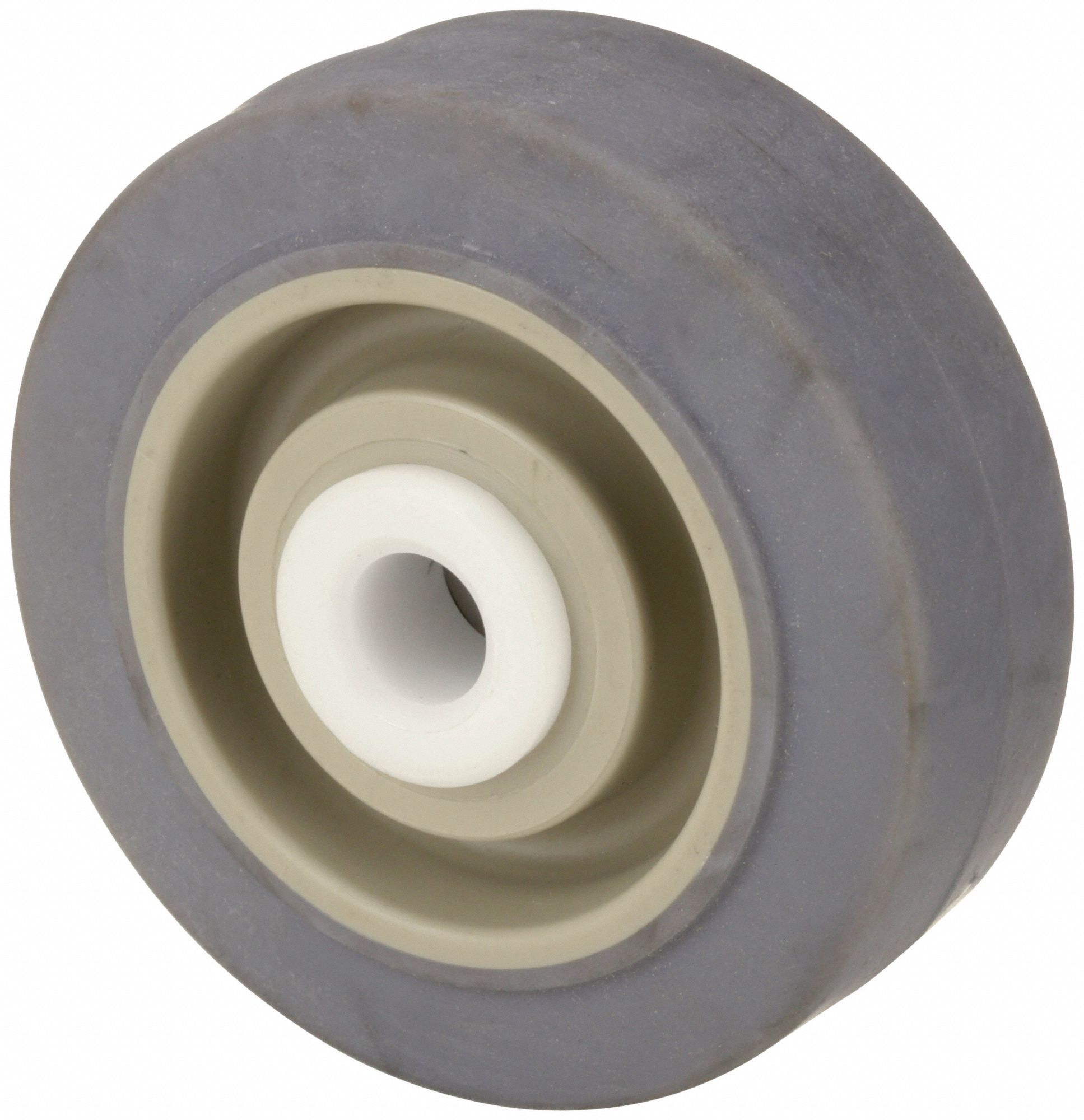 ANTIMICROBIAL NONMARKING RUBBER TREAD ON PLASTIC CORE WHEEL, 3½ IN WHEEL DIA