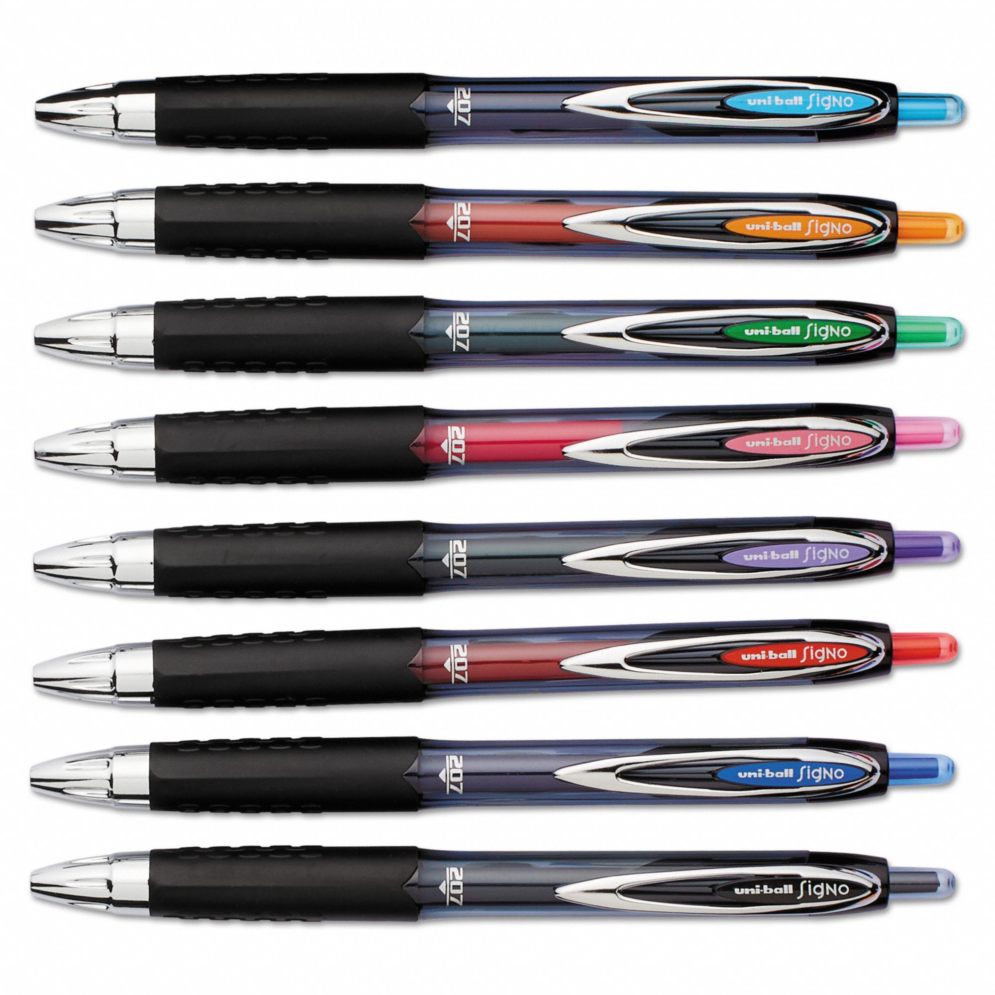 UNIBALL Gel Pens, Pen Tip 0.7 mm, Barrel Material Plastic, Barrel
