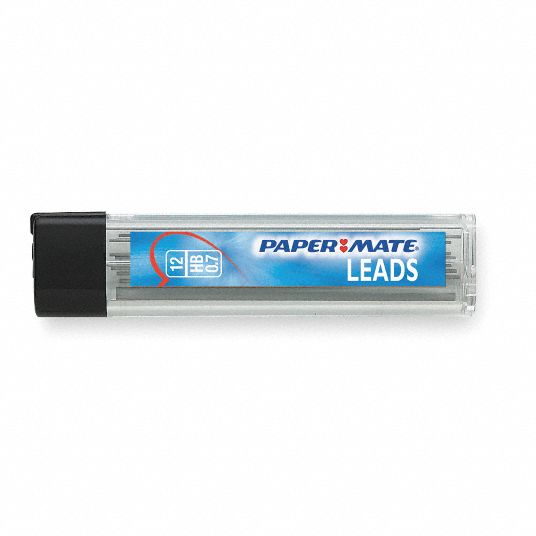 PAPER MATE Lead Refill, Point Size 0.7mm, Lead Type 2 HB, PK 12