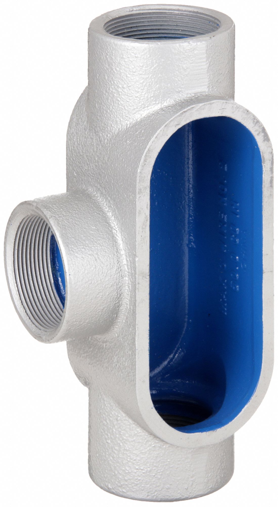 Conduit Outlet Body: Iron, 2 in Trade Size, T Body, 50 cu in Body Capacity, Threaded Hub