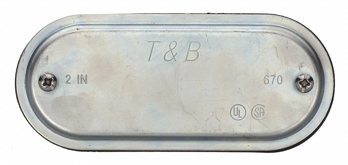 Steel, Chromate Coated/Zinc Plated, Covers for Conduit Access Fitting