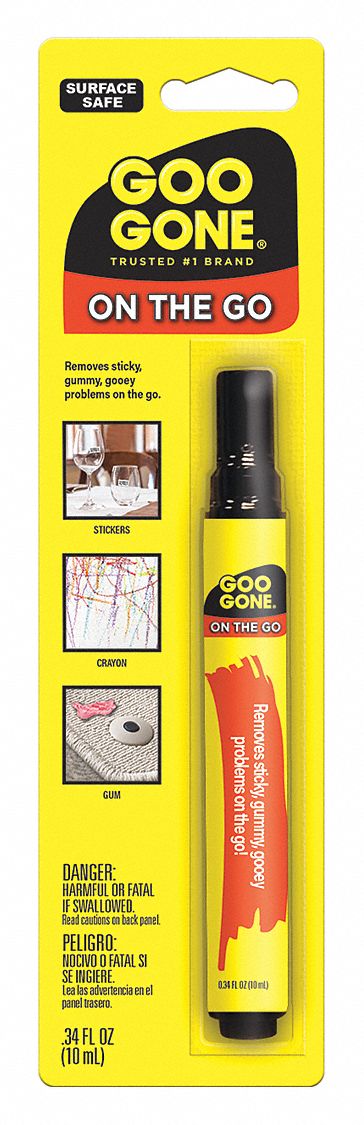 Citrus Adhesive Remover: Pen, 0.08 oz Container Size, Ready to Use, Liquid, 12 PK