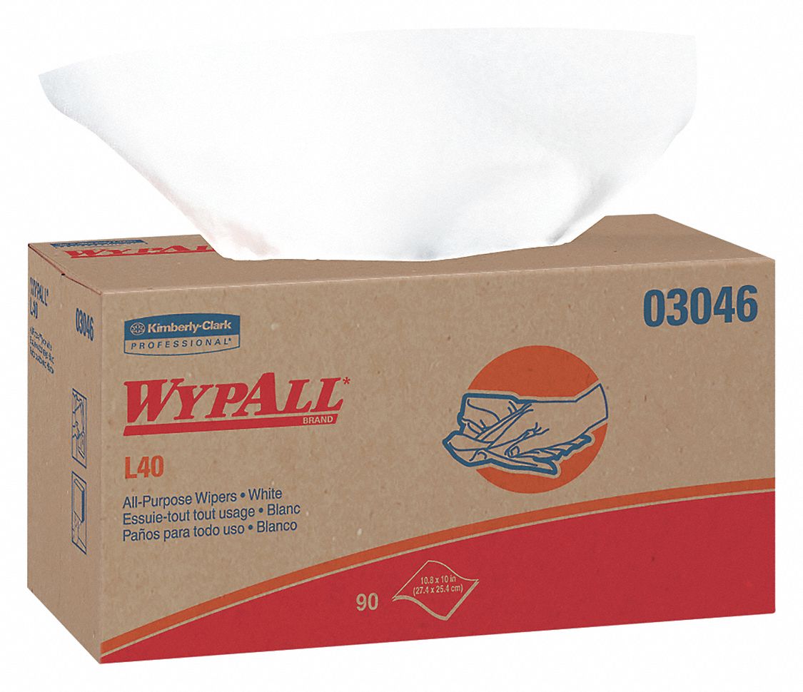 WYPALL Dry Wipe Dispenser Box, Super Heavy Absorbency, Good Wet
