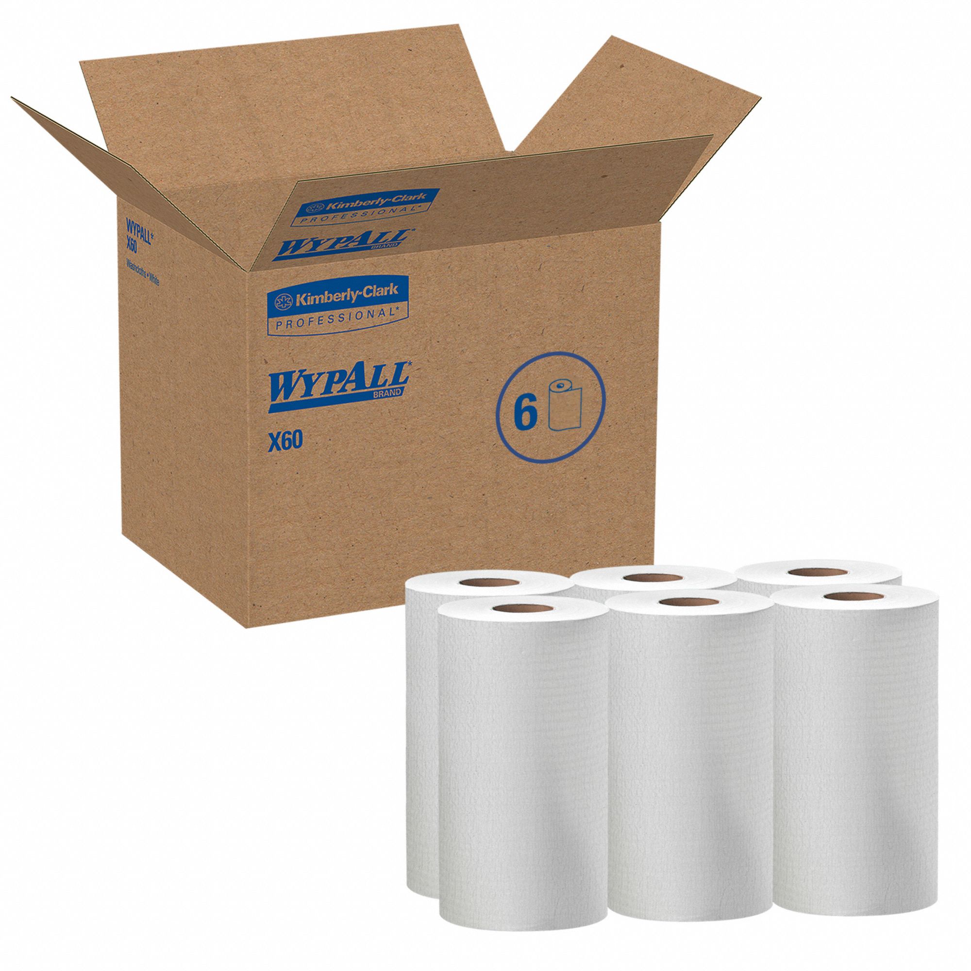 WYPALL Dry Wipe Roll: Perforated Roll, Moderate Absorbency, Better Wet ...