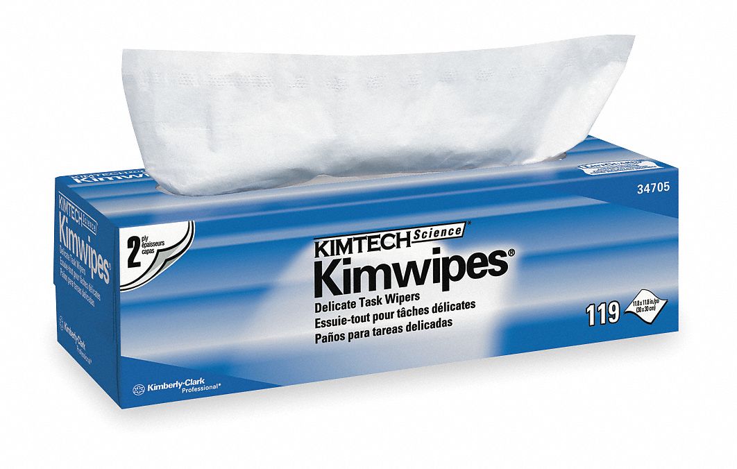 KIMTECH Dry Wipe, KIMTECH SCIENCE KIMWIPES, 113/4 in x 113/4 in