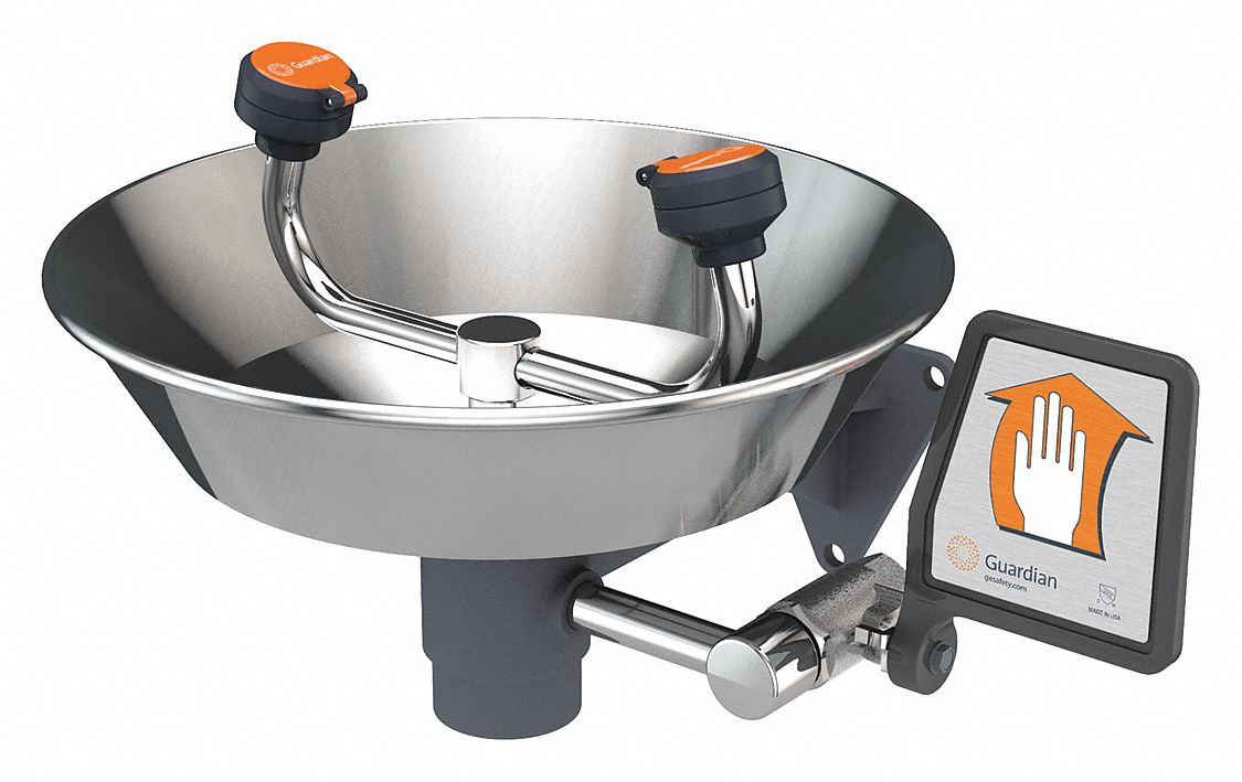 GUARDIAN EQUIPMENT G1814 Eyewash Station,Wall Mount,SS,155/8 W eBay