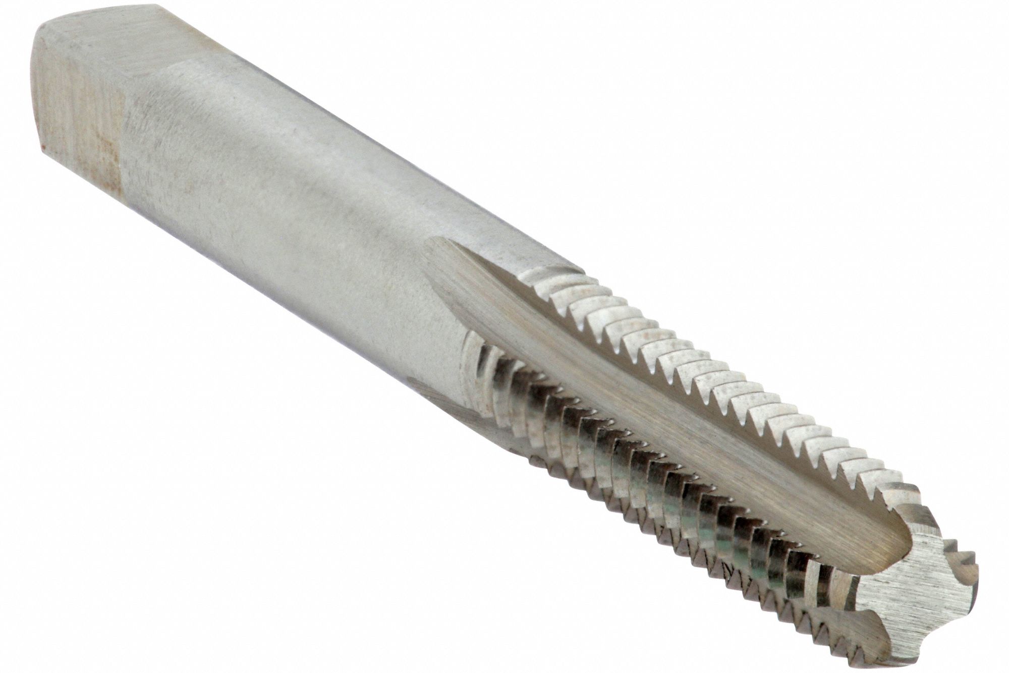 TARAUD À CANNELURE DROITE, FILETAGE 1/4 PO-20, FILETAGE 1 PO LONG, 2 1/2 PO LONG, FINISSEUR, ACIER RAPIDE